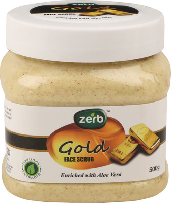 

Zerb Natural Extracts Gold Face Scrub Enriched With Aloe Vera Scrub(500 g)