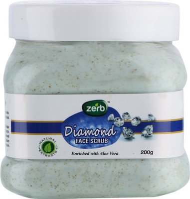 

Zerb Diamond Face Scrub With Natural Extracts Remove Dirt/Oil/ Tan And Exfoliates Skin - 200 Gm Scrub(200 g)