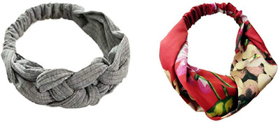 

CGT Elastic headband Head Band(Grey, Red)