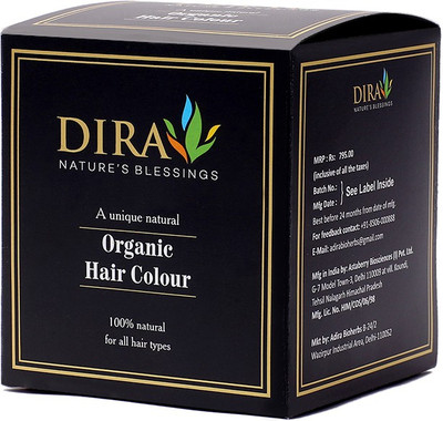 

Dira Oragnic Hair Color- Henna(2x50gm)+Indigo(2x50gm) Hair Color(Black and Brown)