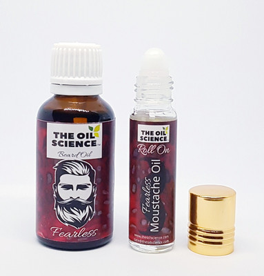 

the oil science "Fearless" Beard Oil 30 ml & Moustache Oil 8 ml Combo Hair Oil(38 ml)