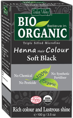 

Indus Valley Bio Organic Soft Black 100% Organic Henna Hair Color(100 g)