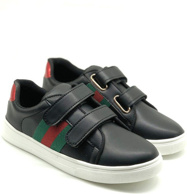 

HASTEN Boys & Girls Velcro Sneakers(Black