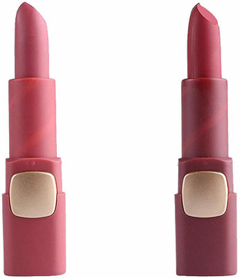 

Glamyou COMO OF TWO LONG LASTING MATTE WATER RESISTANT LIPSTICKS - OVAL 46, 42(Multicolor)