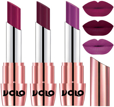

Volo Perfect Creamy with Matte Lipsticks Combo, Lip Gifts to love(Magenta, Wine, Purple)