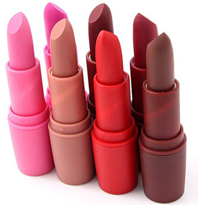 

Glamyou Sexy Color Matte Velvet Lipstick Pencil Makeup Waterproof Long Lasting Lip Tint Nude Red Lipstick Pack of 7(Multicolor)