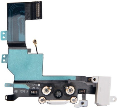 Spares4ever Audio Jack Flex Cable with Charging Connector Flex Cable White iPhone 5s Audio Jack Flex Cable