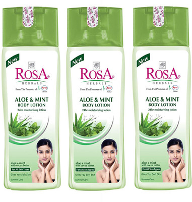 

Rosa Aloe & Mint Lotion 100 ML(Pack of 3)(100 ml)