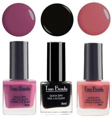 

Teen Beauty TRIO PACK - 313 DARK PURPLE, BLACK, RUST(Pack of 3)