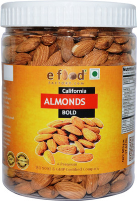 

e food factory Almonds Bold 500 In Pet Jar Almonds(500 g, Plastic Bottle)