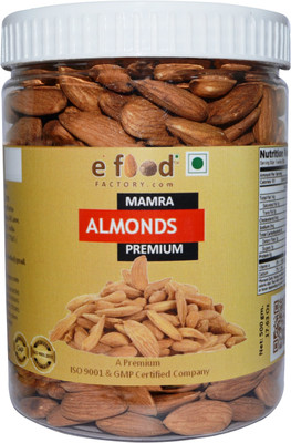 

e food factory Mamra Almonds Premium 500 In Pet Jar Almonds(500 g, Plastic Bottle)
