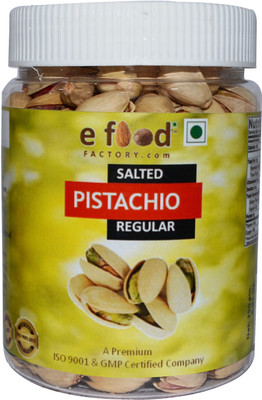 

e food factory Salted Pista Regular 250 In Pet Jar Pistachios(250 g, Plastic Bottle)