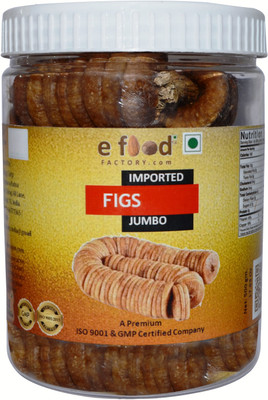 

e food factory Imported Figs Jumbo 500 In Pet Jar Figs(500 g, Plastic Bottle)