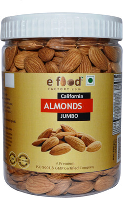

e food factory Almonds Jumbo 500 In Pet Jar Almonds(500 g, Plastic Bottle)