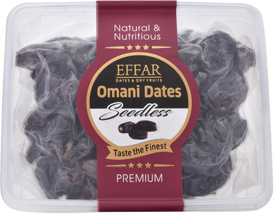 

Effar Omani Seedless 400gm Dates(400 g, Vacuum Pack)