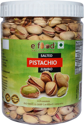 

e food factory Salted Pisa Jumbo 500 In Pet Jar Pistachios(500 g, Plastic Bottle)