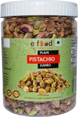 

e food factory Plain Pistachio Jumbo 500 In Pet Jar Pistachios(500 g, Plastic Bottle)