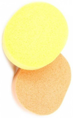 

BeautyQua 2 Pcs Soft Facial Cleansing Sponge Face Makeup Wash Pad Cleaning Sponge Puff Exfoliator Scrub