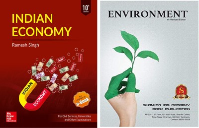 IAS COMBO Indian Economy By Ramsh Singh 10th Edition And ENVIORNMENT By Shankar IAS Academy 2019 Edition (Best Book For Civil Services, UPSC,IAS,IPS EXAM English Medium Bihar Psc,psc Exam,use Ful For Ugc-Net)(Ramesh Singh, ENVIORNMENT By Shankar IAS Academy ,paper Back)Â Â (Paperback, Hindi, Ramesh 