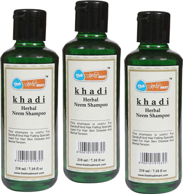 

Agile The Khadi Mart Herbal (Neem) Shampoo - (Pack of 3) - 630 ML(3 g, Pack of 3)