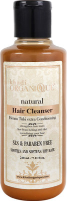 

khadi organique HENNA TULSI EXTRA CONDITIONING HAIR CLEANSER(SHAMPOO) SLS 210 ML PACK OF 1(210 ml)