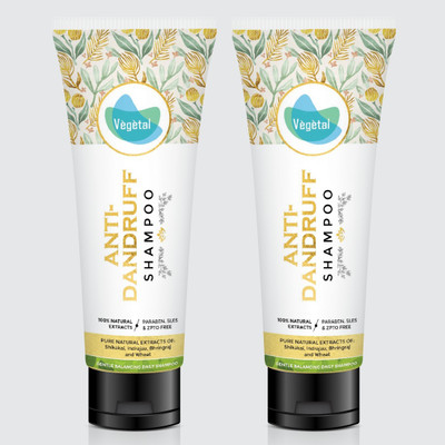 

Vegetal Organic Anti Dandruff Shampoo Pack of 2(100 ml)