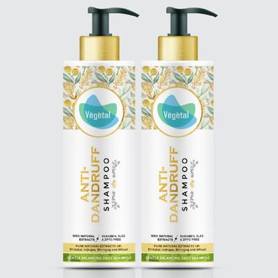 Vegetal Anti Dandruff Shampoo Pack of 2(200 ml)