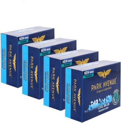 PARK AVENUE COOL BLUE Fragrant Soap 125g pack of 4(4 x 125 g)