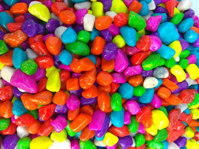 SMAB pebbles01 Painted Asymmetrical Rock Pebbles(Multicolor 1 kg)