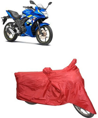 A+ RAIN PROOF Two Wheeler Cover for Suzuki(Red)