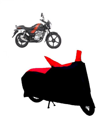 ABP Two Wheeler Cover for Bajaj(V 150, Red, Black)