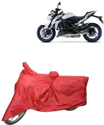 carphoenix Two Wheeler Cover for Suzuki(Red)