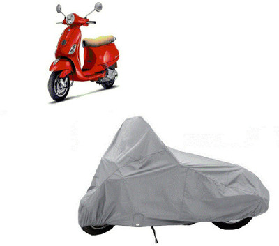 Auto Age Two Wheeler Cover for Piaggio(Vespa, Silver)