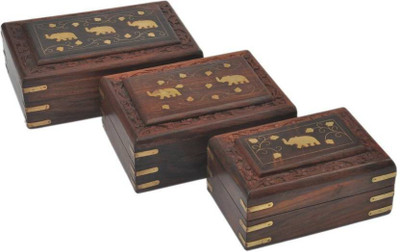 Antiqua Vgroup AV1494 MAEUP KIT Vanity Box(Brown)