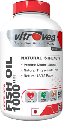 

Vitrovea Natural Strength Omega 3 Deep Sea Fish Oil 1000mg - 90 softgels(90 No)
