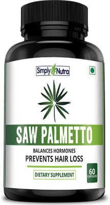 

Simply Nutra Saw Palmetto for hair growth - 800mg(60 No)