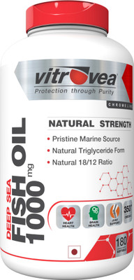 

Vitrovea Natural Strength Omega 3 Deep Sea Fish Oil 1000mg - 180 softgels(180 No)