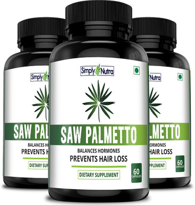 

Simply Nutra Saw Palmetto Extract for Hair growth(180 No)