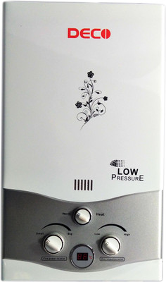 

Deco 6 L Gas Water Geyser(White, Grey, 6 L Digital Display Gas), Grey;white