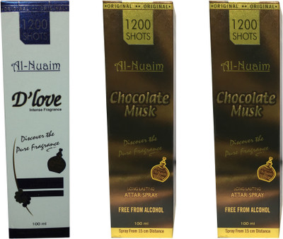 

Al Nuaim ALNUAIM D'LOVE, CHOCLATE MUSK (PACK OFF 3) Floral Attar(Musk)
