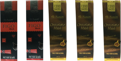 

Al Nuaim ALNUAIM FIGO BLACK CHOCLATE MUSK (PACK OFF 5 ) Floral Attar(Musk)