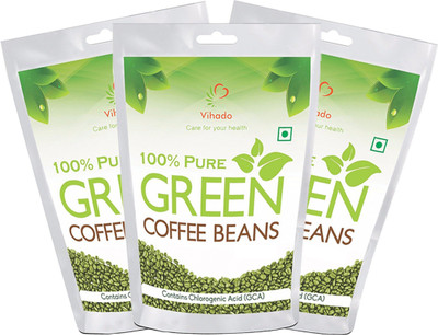 

Vihado Best Quality 100% Natural Green Coffee Bean For Weight Management (Pack of 3) Instant Coffee 250 g(Pack of 3)