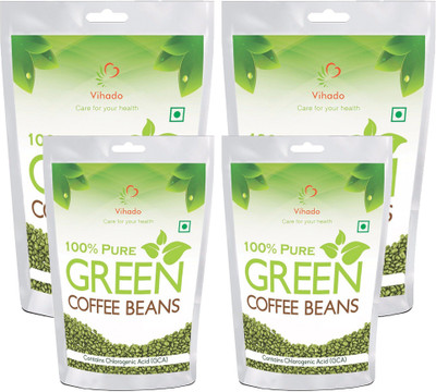 

Vihado Best Quality weight management Green Coffee Beans (Pack of 4) Instant Coffee 250 g(Pack of 4)