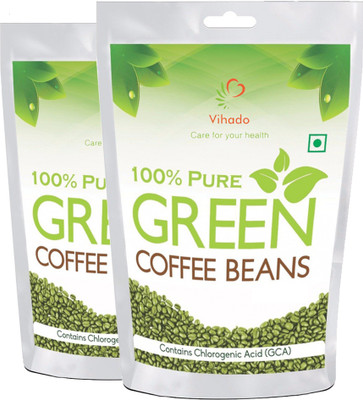 

Vihado Best Quality Organic Green Coffee Beans for Weight Management (Pack of 2) Instant Coffee 250 g(Pack of 2)