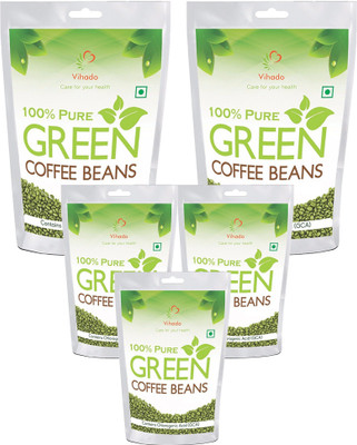 

Vihado Best Quality 100% Natural Green Coffee Bean For Weight Management (Pack of 5) Instant Coffee 400 g(Pack of 5)