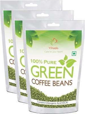 

Vihado Green Coffee Beans Organic for Weight Loss - 100% Pure, Unroasted, Arabica AAA+ -50g (Pack of 3) Instant Coffee 50 g(Pack of 3)