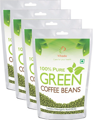 

Vihado Organic Green Coffee beans for weight loss - 500g (Pack of 4) Instant Coffee 500 g(Pack of 4)