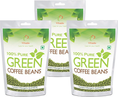 

Vihado Best Quality Organic Green Coffee Beans Powder for Weight Management (Pack of 3) Instant Coffee 50 g(Pack of 3)