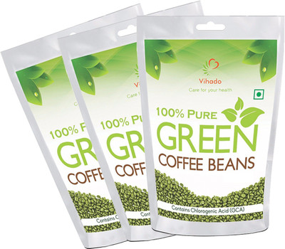 

Vihado Best Quality Organic Green Coffee Beans for Weight Management (Pack of 3) Instant Coffee 100 g(Pack of 3)