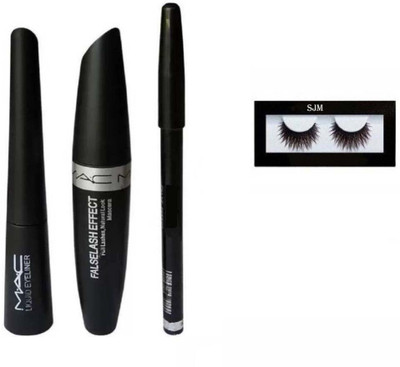 

SJM Eyelesh & Liquid Eye Liner & Mascara & Eyebrow Pencil(Set of 4)